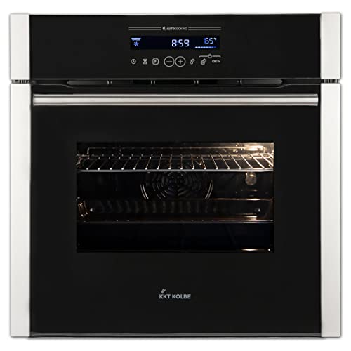 Einbaubackofen 60 cm autark | 70L | 3,2kW | Katalyse | Drehspieß | Pizzafunktion | Grill | Heißluft | Teleskopauszüge | Automatik-Timer | EB8016ED von KKT KOLBE