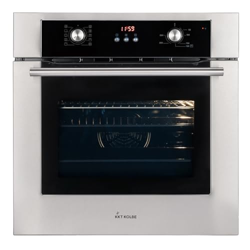 Einbaubackofen 60 cm | 70L | 3kW | Heißluft | Teleskopauszüge | Automatik-Timer | 2-fach Wärmeschutzverglasung | Kindersicherung | BO8810SS Einbaubackofen 60 cm | 70L | 3kW | Heißluft | Teleskopauszüge | Automatik-Timer | 2-fach Wärmeschutzverglasung | Kindersicherung | BO8810SS von KKT KOLBE