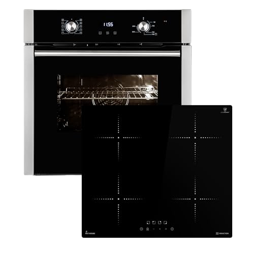 Herd: 60cm Einbauofen EB8005ED + 59cm Induktionskochfeld IH85900RL | Pizzafunktion | Grill | zirkulierende Luft | Heißluft | Automatischer Timer | SET8005IH859RL Herd: 60cm Einbauofen EB8005ED + 59cm Induktionskochfeld IH85900RL | Pizzafunktion | Grill | zirkulierende Luft | Heißluft | Automatischer Timer | SET8005IH859RL von KKT KOLBE