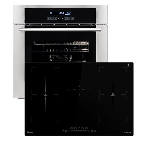 Herd: 60cm Einbauofen EB8015ED + 77cm Induktionsherd IH87705FZ / Grill/Heißluft/Teleskop-Auszugselemente/Automatischer Timer / SET8015IH77FZ Herd: 60cm Einbauofen EB8015ED + 77cm Induktionsherd IH87705FZ / Grill/Heißluft/Teleskop-Auszugselemente/Automatischer Timer / SET8015IH77FZ von KKT KOLBE