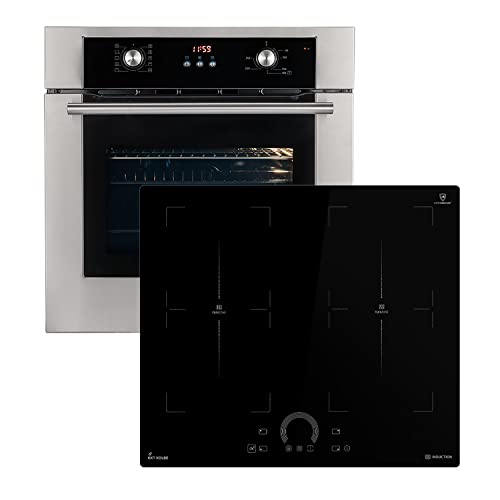 Herdset: 60cm Einbaubackofen BO8810SS + 60cm Induktionskochfeld IH85904FZ | Heißluft | Teleskopauszüge | Automatik-Timer | 2-fach Wärmeschutzverglasung | Kindersicherung | SET8810IH594FZ Herdset: 60cm Einbaubackofen BO8810SS + 60cm Induktionskochfeld IH85904FZ | Heißluft | Teleskopauszüge | Automatik-Timer | 2-fach Wärmeschutzverglasung | Kindersicherung | SET8810IH594FZ von KKT KOLBE