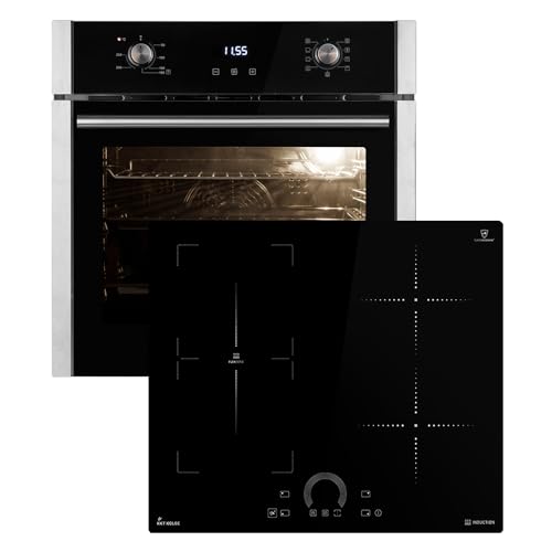 Herdset: 60cm Einbaubackofen EB8010ED + 60cm Induktionskochfeld IH85901FZ | Grill | Umluft | Heißluft | Teleskopauszüge | Automatik-Timer | 2-fach Wärmeschutzverglasung | SET8010IH592FZ Herdset: 60cm Einbaubackofen EB8010ED + 60cm Induktionskochfeld IH85901FZ | Grill | Umluft | Heißluft | Teleskopauszüge | Automatik-Timer | 2-fach Wärmeschutzverglasung | SET8010IH592FZ von KKT KOLBE