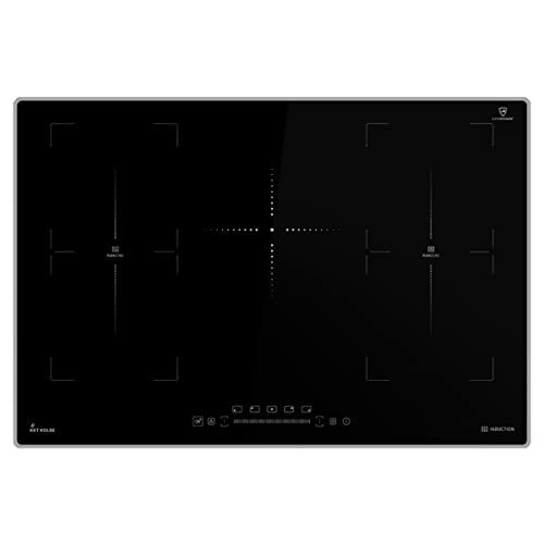 Induktionskochfeld 77 cm | Autark | 11,2 kW | 5 Zonen | 9 Stufen | Slim-Designrahmen | Schnellaufheizung | Touch Slider | Timer | IH87705AL von KKT KOLBE