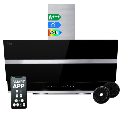 KKT KOLBE A+++ Dunstabzugshaube 90 cm 782 cbm/h Kopffreie Wandhaube Edelstahl schwarzes Glas WLAN RGBW-LED-Beleuchtung SensorTouch Bedienung HERMES9005SM KKT KOLBE A+++ Dunstabzugshaube 90 cm 782 cbm/h Kopffreie Wandhaube Edelstahl schwarzes Glas WLAN RGBW-LED-Beleuchtung SensorTouch Bedienung HERMES9005SM von KKT KOLBE