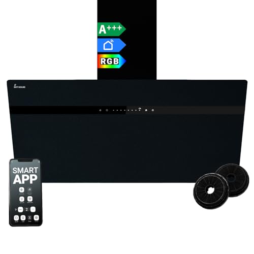 KKT KOLBE A+++ Dunstabzugshaube 90 cm 782 cbm/h Kopffreie Wandhaube Edelstahl schwarzes Glas WLAN RGBW-LED-Beleuchtung SensorTouch Bedienung STYLE9005SMAO KKT KOLBE A+++ Dunstabzugshaube 90 cm 782 cbm/h Kopffreie Wandhaube Edelstahl schwarzes Glas WLAN RGBW-LED-Beleuchtung SensorTouch Bedienung STYLE9005SMAO von KKT KOLBE