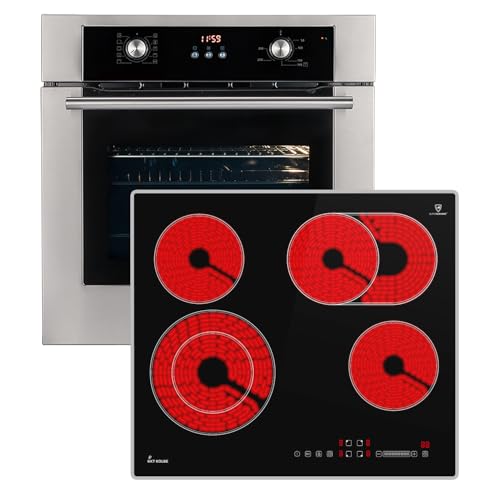 KKT KOLBE Autarkes Herdset | 60cm Einbaubackofen BO8810SS | 59cm Kochfeld CH5901AL | Grill | Heißluft | Teleskopauszüge | Timer | 2-fach Wärmeschutzverglasung | Kindersicherung | SET8810CH59AL KKT KOLBE Autarkes Herdset | 60cm Einbaubackofen BO8810SS | 59cm Kochfeld CH5901AL | Grill | Heißluft | Teleskopauszüge | Timer | 2-fach Wärmeschutzverglasung | Kindersicherung | SET8810CH59AL von KKT KOLBE