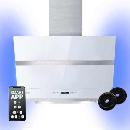 KKT KOLBE Dunstabzugshaube 60 cm | Kopffreie Wandhaube | Edelstahl | weißes Glas | WLAN | Nachlaufautomatik | RGBW-LED-Beleuchtung | SensorTouch Bedienung | HERMES608WM KKT KOLBE Dunstabzugshaube 60 cm | Kopffreie Wandhaube | Edelstahl | weißes Glas | WLAN | Nachlaufautomatik | RGBW-LED-Beleuchtung | SensorTouch Bedienung | HERMES608WM von KKT KOLBE