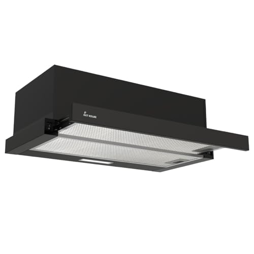 KKT KOLBE Dunstabzugshaube 60 cm | Schwarz | Abluft | Umluft | Einbauhaube | Flachschirmhaube | Edelstahl | Druckknopf Bedienung | LED-Beleuchtung | TEL350S KKT KOLBE Dunstabzugshaube 60 cm | Schwarz | Abluft | Umluft | Einbauhaube | Flachschirmhaube | Edelstahl | Druckknopf Bedienung | LED-Beleuchtung | TEL350S von KKT KOLBE