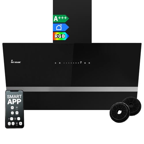 KKT KOLBE Dunstabzugshaube 90 cm | 782 cbm/h Umluft Abluft | Kopffrei | Wandhaube | Schwarz Glas | Smart WiFi App WLAN | RGBW-LED-Beleuchtung | EASY9005SM KKT KOLBE Dunstabzugshaube 90 cm | 782 cbm/h Umluft Abluft | Kopffrei | Wandhaube | Schwarz Glas | Smart WiFi App WLAN | RGBW-LED-Beleuchtung | EASY9005SM von KKT KOLBE