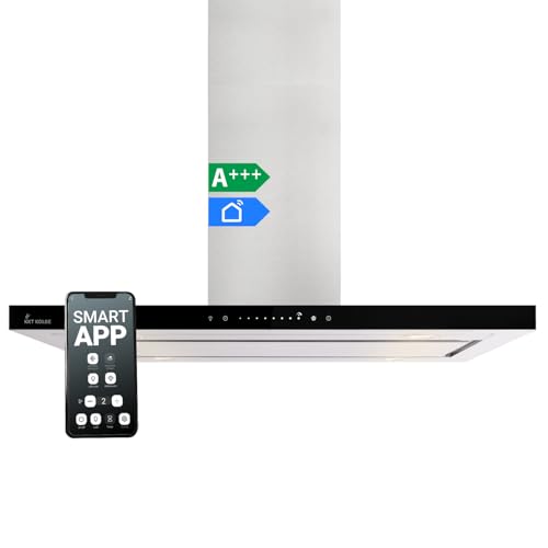 KKT KOLBE Dunstabzugshaube 90 cm Inselhaube Abluft Umluft Edelstahl Silber Schwarz Glas Smart WiFi WLAN App Nachlaufautomatik SensorTouch FLAT-INSEL-6 KKT KOLBE Dunstabzugshaube 90 cm Inselhaube Abluft Umluft Edelstahl Silber Schwarz Glas Smart WiFi WLAN App Nachlaufautomatik SensorTouch FLAT-INSEL-6 von KKT KOLBE