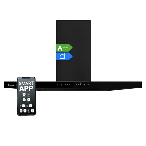 KKT KOLBE Dunstabzugshaube 90 cm | Wandhaube | Umluft | Abluft | Edelstahl | schwarzes Glas | WLAN | Nachlaufautomatik | SensorTouch Bedienung | FLAT9006S KKT KOLBE Dunstabzugshaube 90 cm | Wandhaube | Umluft | Abluft | Edelstahl | schwarzes Glas | WLAN | Nachlaufautomatik | SensorTouch Bedienung | FLAT9006S von KKT KOLBE