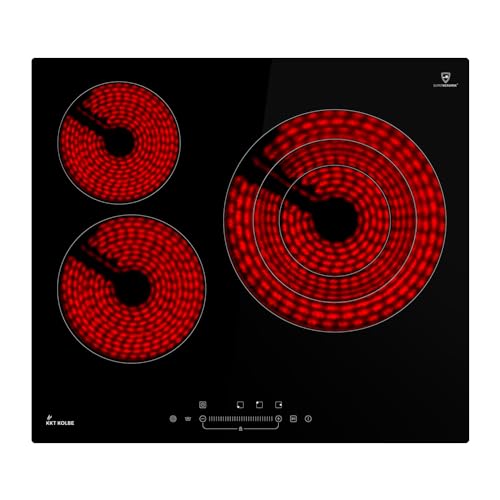 KKT KOLBE Glaskeramikkochfeld 60 cm Autark | 3 Platten | 9 Stufen | Rahmenlos | Touch Slider | Timer | Restwärmeanzeige | Tastensperre | KF5903SP KKT KOLBE Glaskeramikkochfeld 60 cm Autark | 3 Platten | 9 Stufen | Rahmenlos | Touch Slider | Timer | Restwärmeanzeige | Tastensperre | KF5903SP von KKT KOLBE