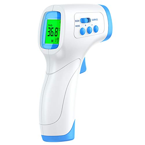 Fieberthermometer Kontaktlos KKmier Digitales Stirnthermometer Infrarotes Temperaturmessgerät Fieberthermometer Stirn Genaue Rasante Messung für Kinder und Erwachsene von KKmier