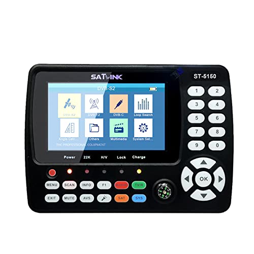 KKnoon ST-5150 DVB-S2 / T2 / C Combo HD Satelliten-TV-Signalfinder Digitaler Handsignalmesser Satellitenfinder H.265 HEVC MPEG-4 4,3-Zoll-TFT-LCD-EU-Stecker KKnoon ST-5150 DVB-S2 / T2 / C Combo HD Satelliten-TV-Signalfinder Digitaler Handsignalmesser Satellitenfinder H.265 HEVC MPEG-4 4,3-Zoll-TFT-LCD-EU-Stecker von KKnoon