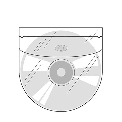 CD-Taschen selbstklebend | Transparent | Mit Klappe | 20 oder 100 Stück | CD-Hüllen zum Einkleben | Selbstklebende Hüllen für CD, DVD und Blu-ray / 100 Stück von KLEBESHOP24