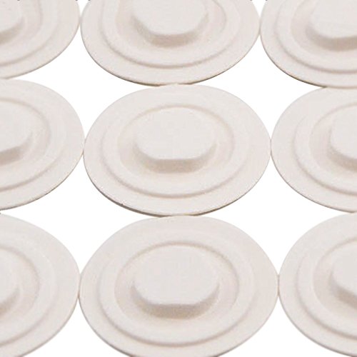 KLEBESHOP24 CD-Clips zum Kleben | Klebepunkte zum Befestigen von CD, DVD, Blu-ray in Mappen, Ordnern etc. | Farbe & Menge Wählbar / 20 Stück, Weiß von KLEBESHOP24
