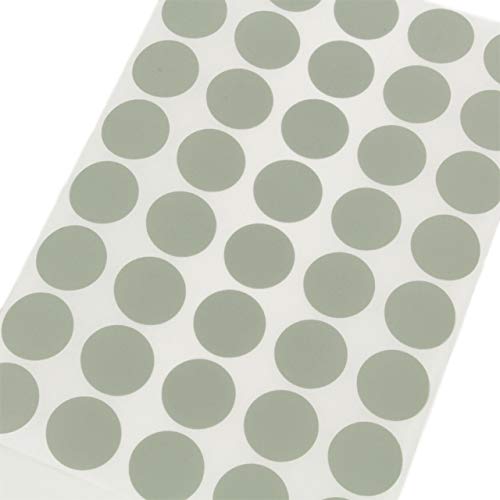 KLEBESHOP24 Markierungspunkte aus Papier selbstklebend Farbe, Größe und Menge auswählbar (hellgrau 12 mm 50 Stück) von KLEBESHOP24