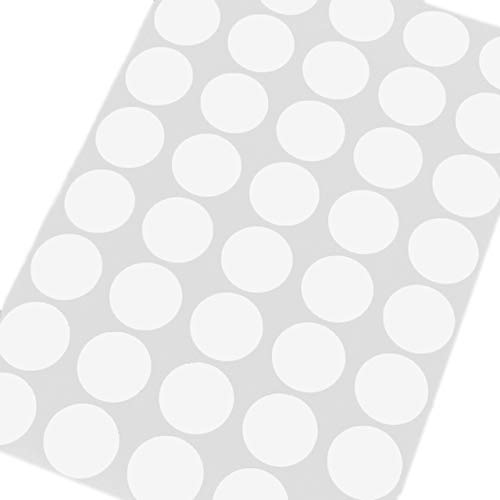 KLEBESHOP24 Markierungspunkte aus Papier selbstklebend Farbe, Größe und Menge auswählbar (weiß 12 mm 50 Stück) von KLEBESHOP24