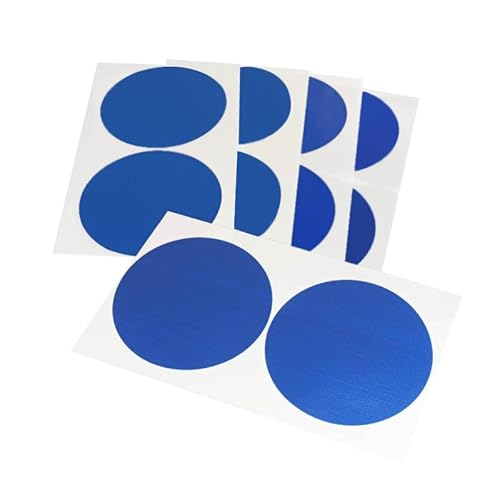 Klebepunkte farbig | PE-beschichtete Markierungspunkte | Farbe, Menge & Durchmesser wählbar | Bunte Klebepunkte (Blau, Ø 80 mm, 100 Stück) von KLEBESHOP24