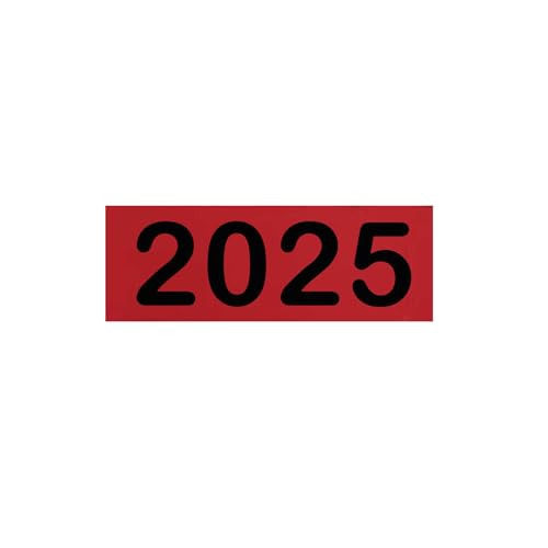 2025 Inhaltsschild selbstklebend,6 cm *2.5cm wasserfestes, das Jahr des Dokuments angeben 2025,ideal für Ordner, Starke Klebkraft, für Kennzeichnung Ordnern Unterlagen & Ablage, Rot,120 Stück 2025 Inhaltsschild selbstklebend,6 cm *2.5cm wasserfestes, das Jahr des Dokuments angeben 2025,ideal für Ordner, Starke Klebkraft, für Kennzeichnung Ordnern Unterlagen & Ablage, Rot,120 Stück von KLETTEREI