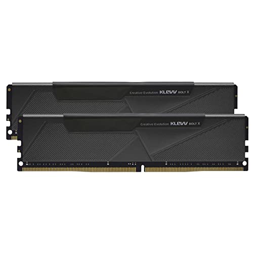 KLEVV Bolt X DDR4 16GB (2X 8GB) 3200MHz CL16 Gaming-Arbeitsspeicher RAM Kit XMP 2.0 Non-RGB Hochleistungs-Übertaktung 16-18-18-38 von KLEVV