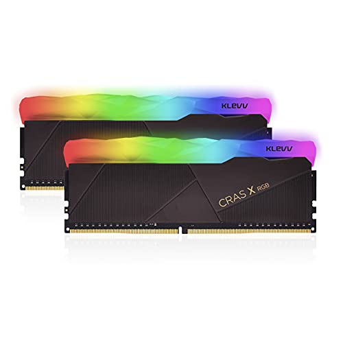KLEVV CRAS X DDR4 RGB 32GB (2X 16GB) 3600MHz CL18 Gaming-Arbeitsspeicher RAM Kit XMP 2.0 Hochleistungs-Übertaktung 18-22-22-42 von KLEVV