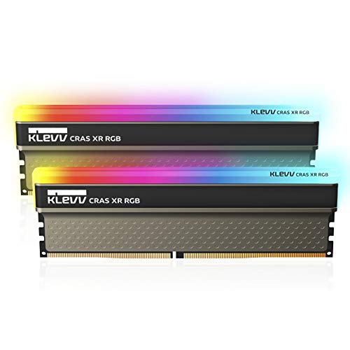 KLEVV CRAS X RGB 16GB Kit (8GB x2) 3600MT/s Arbeitsspeicher DDR4-RAM XMP 2.0 High Performance Übertakten von KLEVV