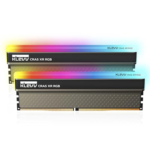 KLEVV CRAS X DDR4 RGB 16GB (2X 8GB) 3600MHz CL18 Gaming-Arbeitsspeicher RAM Kit XMP 2.0 Hochleistungs-Übertaktung 18-22-22-42 von KLEVV