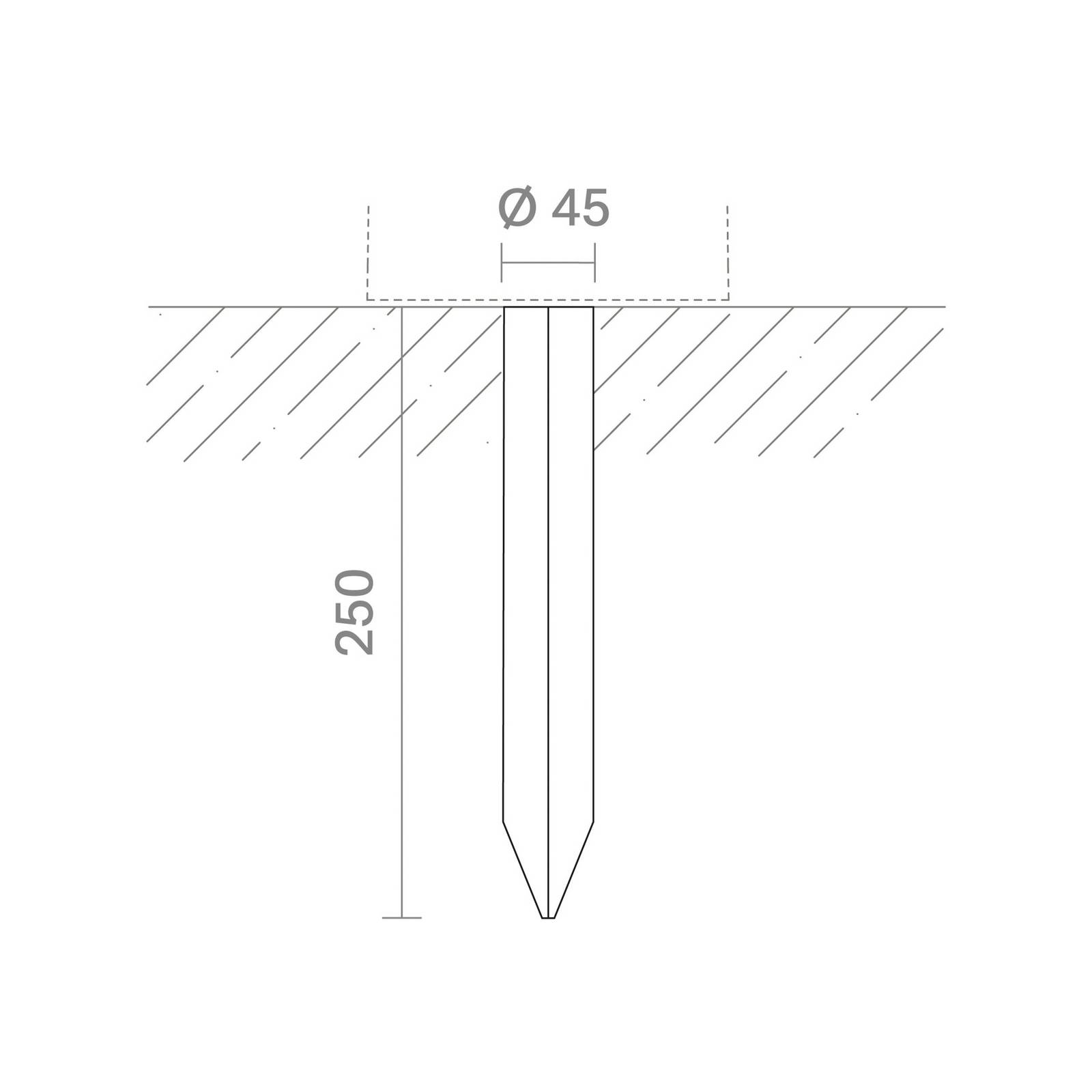 KLEWE Erdspieß für Solarleuchten, Länge 25 cm, Edelstahl KLEWE Erdspieß für Solarleuchten, Länge 25 cm, Edelstahl von KLEWE