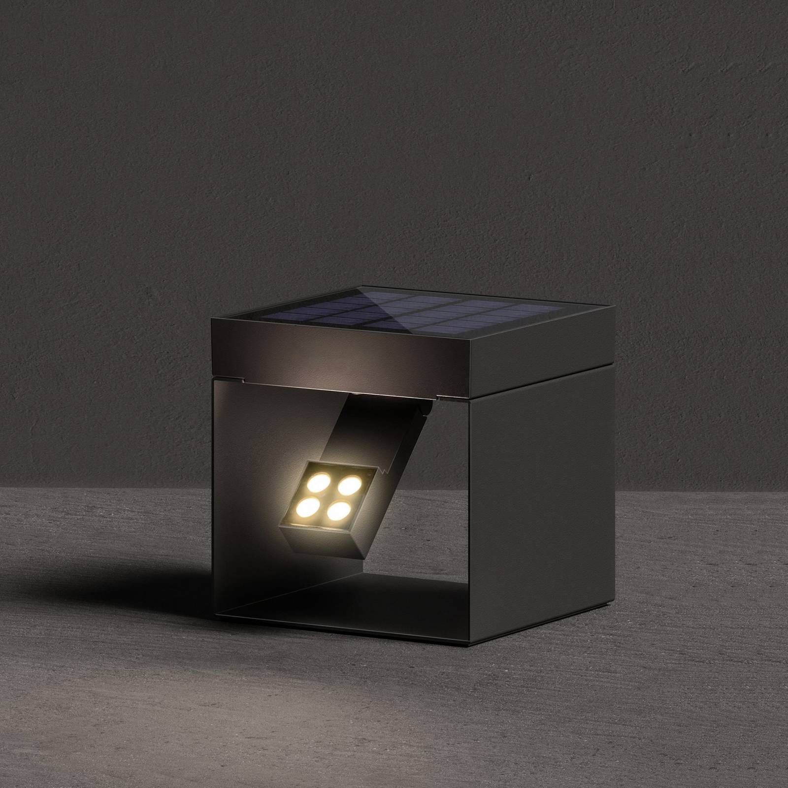KLEWE LED-Solar-Gartenstrahler Alea anthrazit 15 x 15cm IP65 KLEWE LED-Solar-Gartenstrahler Alea anthrazit 15 x 15cm IP65 von KLEWE