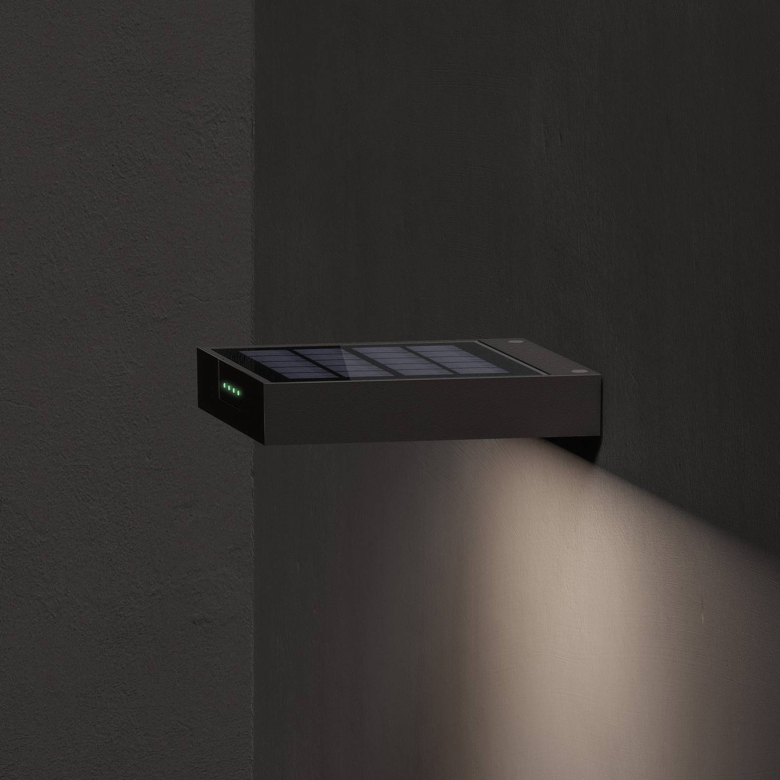 KLEWE LED-Solar-Wandleuchte ALA WALL, anthrazit, Alu, IP65 KLEWE LED-Solar-Wandleuchte ALA WALL, anthrazit, Alu, IP65 von KLEWE