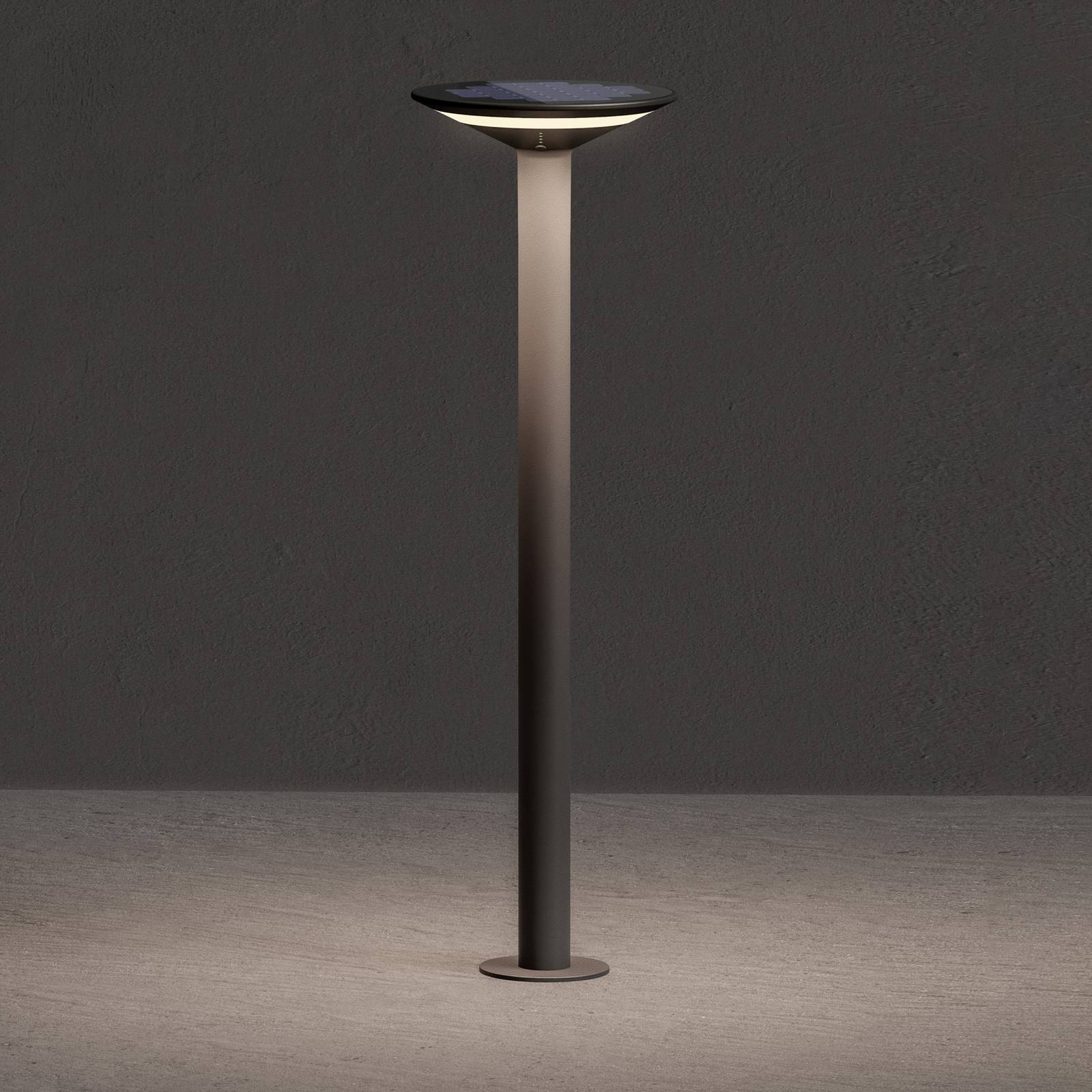 KLEWE LED-Solar-Wegelampe Keope, anthrazit, Höhe 80 cm, IP65 KLEWE LED-Solar-Wegelampe Keope, anthrazit, Höhe 80 cm, IP65 von KLEWE