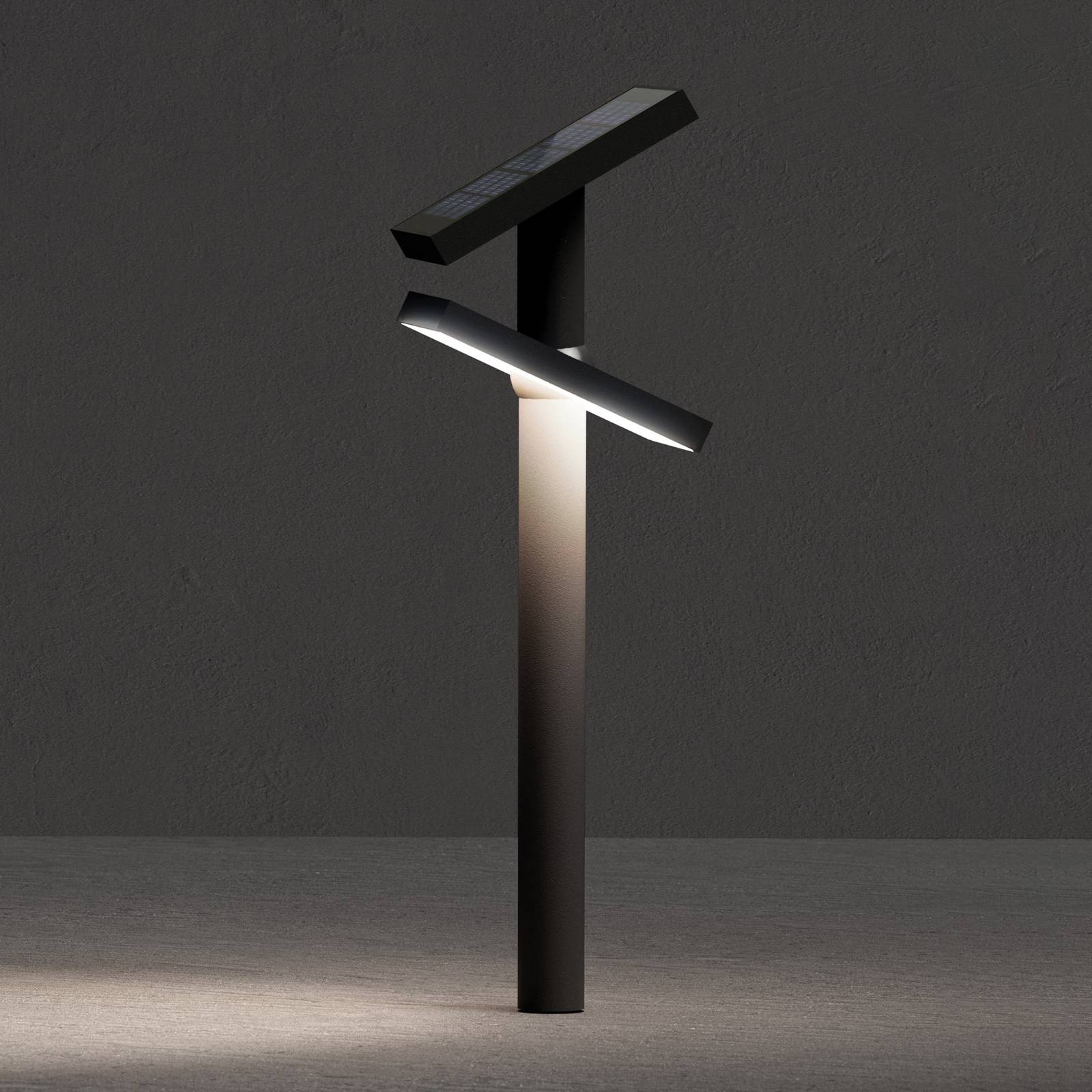KLEWE LED-Solarlampe HELIOSTEPPER, anthrazit, Erdspieß, IP65 KLEWE LED-Solarlampe HELIOSTEPPER, anthrazit, Erdspieß, IP65 von KLEWE