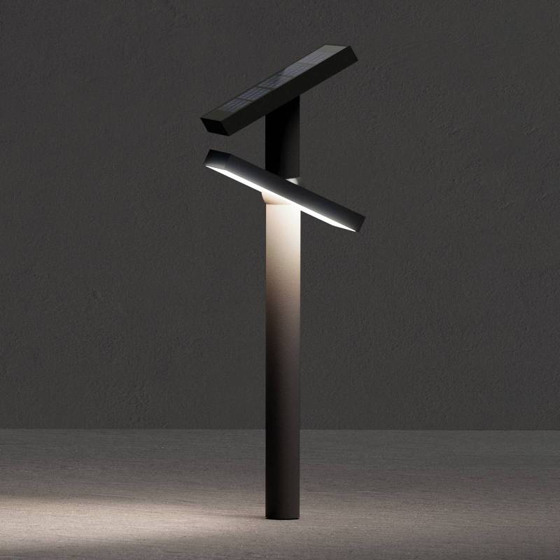 KLEWE LED-Solarlampe HELIOSTEPPER, anthrazit, Erdspieß, IP65 von KLEWE