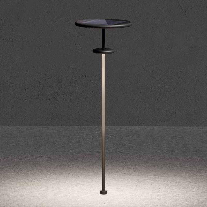 KLEWE LED-Solarlampe PLANET B anthrazit 160 cm Erdspieß IP65 von KLEWE