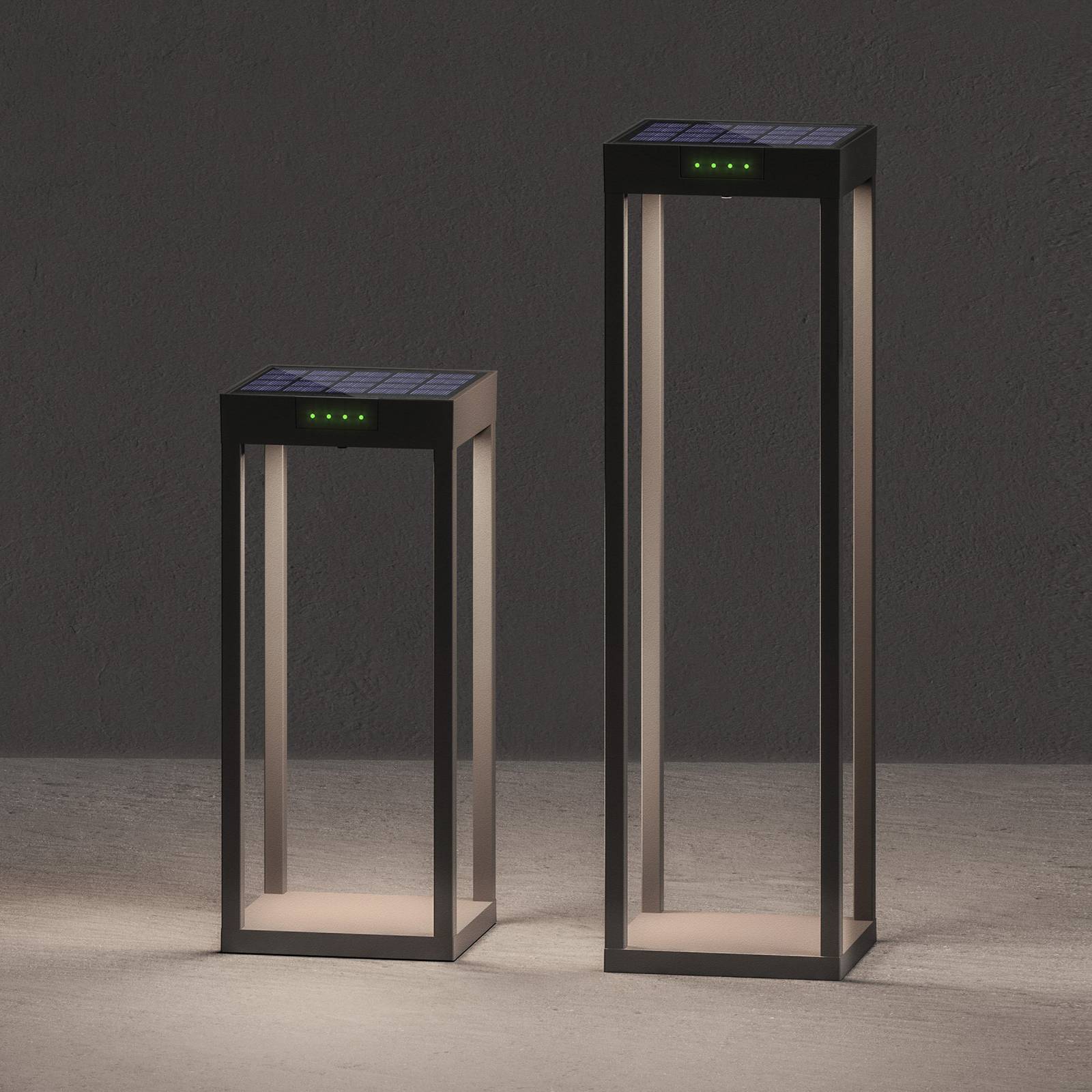 KLEWE LED-Solarlampe RADIA MAXI, anthrazit, 50 cm, Alu, IP65 KLEWE LED-Solarlampe RADIA MAXI, anthrazit, 50 cm, Alu, IP65 von KLEWE