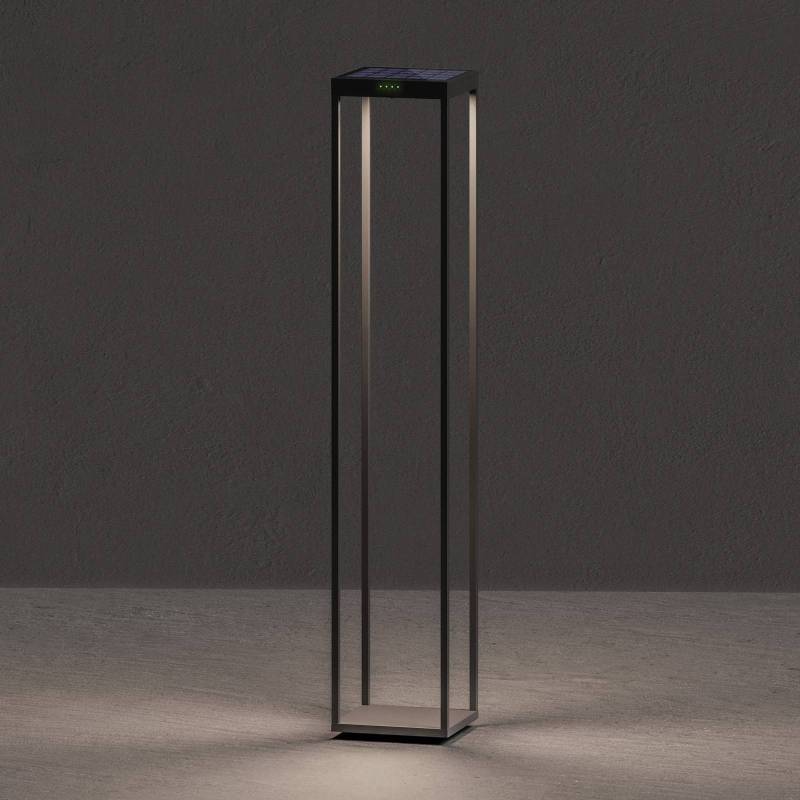 KLEWE LED-Solarlampe RADIA MEGA, anthrazit, 110 cm, Alu IP65 von KLEWE