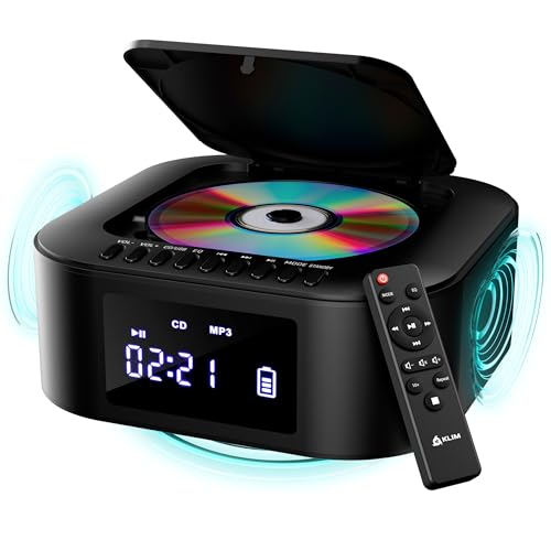 KLIM Boombox E1 Radio mit CD Player + BASS Boost mit Tieftöner + FM Radio, MP3, Bluetooth, AUX, USB, CD + CD Player tragbar mit kabellosem Modus und aufladbaren Akku + Mit Fernbedienung KLIM Boombox E1 Radio mit CD Player + BASS Boost mit Tieftöner + FM Radio, MP3, Bluetooth, AUX, USB, CD + CD Player tragbar mit kabellosem Modus und aufladbaren Akku + Mit Fernbedienung von KLIM