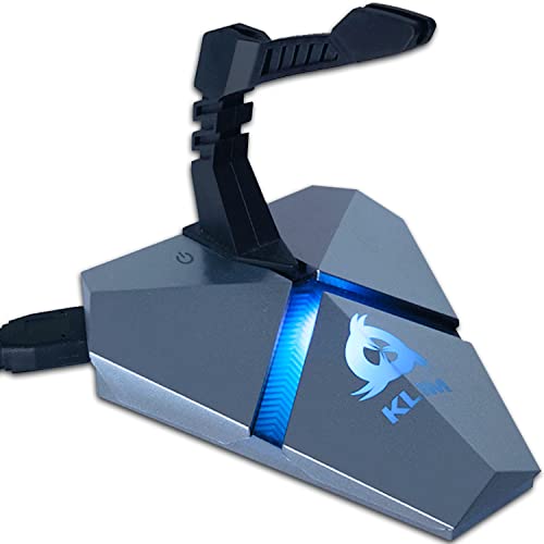 KLIM Bungee für die Gaming Maus - 3X USB 2.0 Hub - Multifunktionsprodukt - Hintergrundbeleuchtung - Mauskabelhalter für kabelgebundene Maus - Card Reader - Neue von KLIM