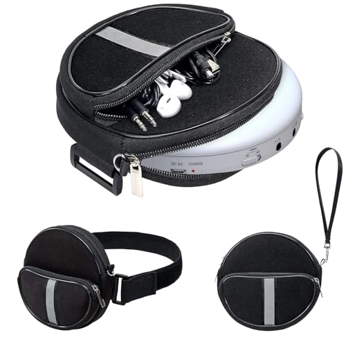 KLIM CD Player Tasche tragbar, wasserdichte Hülle für tragbaren CD-Player, Verstellbarer Riemen, Tasche für CD-Player mit 3 Fächern KLIM CD Player Tasche tragbar, wasserdichte Hülle für tragbaren CD-Player, Verstellbarer Riemen, Tasche für CD-Player mit 3 Fächern von KLIM