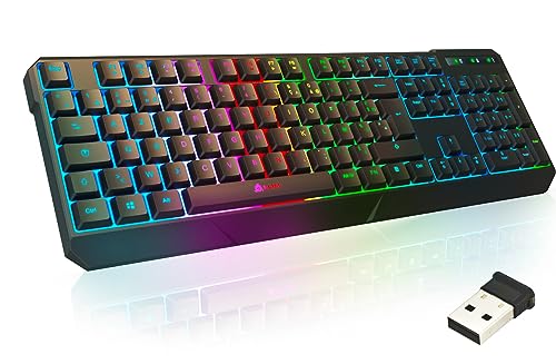 KLIM Chroma Tastatur Gamer AZERTY Wireless - French Layout von KLIM