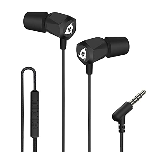 KLIM F2 in Ear Kopfhörer mit Mikrofon + Exzellente Audioqualität + Langlebige Kopfhörer in Ear + Kabelgebundene in-Ear Ohrhörer mit Memory-Schaumstoff-Ohrstöpsel + 3,5 mm Klinke von KLIM