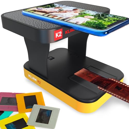 KLIM K2 Mobile Film Scanner 35mm + NEU 2024 + Positiv- & Negativ- Dia Scanner + Fotoscanner zum digitalisieren + Diascanner + Deine eigene Entwicklungsstation zu Hause + Dias selbst digitalisieren von KLIM