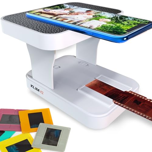 KLIM K2 Mobile Film Scanner 35mm + NEU 2024 + Positiv- & Negativ- Dia Scanner + Fotoscanner zum digitalisieren + Diascanner + Deine eigene Entwicklungsstation zu Hause + Dias selbst digitalisieren von KLIM