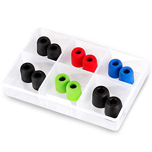 KLIM Kopfhörer Aufsätze mit Memory-Schaumstoff - NEU - Innovative Memory Foam Ear Tips - Set mit 12 Kopfhörer Stöpsel - Extrem bequemer, die von Außengeräuschen isolieren (4,5 mm) von KLIM