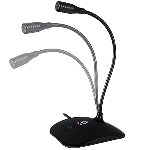 KLIM Talk USB - Standmikrofon PC und Mac - Kompatibel mit jedem Computer - Professionelles USB Mikrofon- High Definition Audio USB Microphone 2024 - Schwarz von KLIM