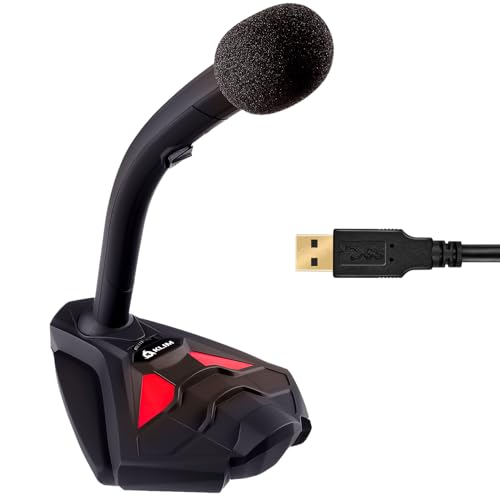 KLIM Voice V2 USB Mikrofon PC + Neu 2022 + Beste Klangqualität + Gaming Mikrofon für Videospiele, Streaming, YouTube, Podcast, Sprachaufzeichnung + Kompatibel mit Windows MacOS PS4 Mikrofon + Rot von KLIM