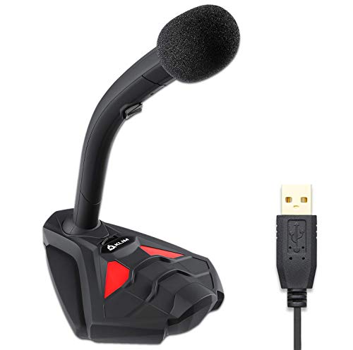 KLIM Voice V2 USB Mikrofon PC + Beste Gaming Mikrofon für Videospiele, Streaming, Podcast, Sprachaufzeichnung + Kompatibel mit Windows Mac PS4 + Rot KLIM Voice V2 USB Mikrofon PC + Beste Gaming Mikrofon für Videospiele, Streaming, Podcast, Sprachaufzeichnung + Kompatibel mit Windows Mac PS4 + Rot von KLIM