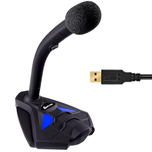 KLIM Voice V2 USB Mikrofon PC + Neu 2022 + Beste Klangqualität + Gaming Mikrofon für Videospiele, Streaming, YouTube, Podcast + Kompatibel mit Windows MacOS PS4 Mikrofon + Blau von KLIM