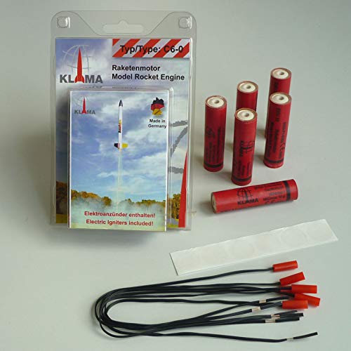 Raketentreibsatz C6-0 inkl. Elektrozünder (6 Stück) von Raketenmodellbau Klima GmbH